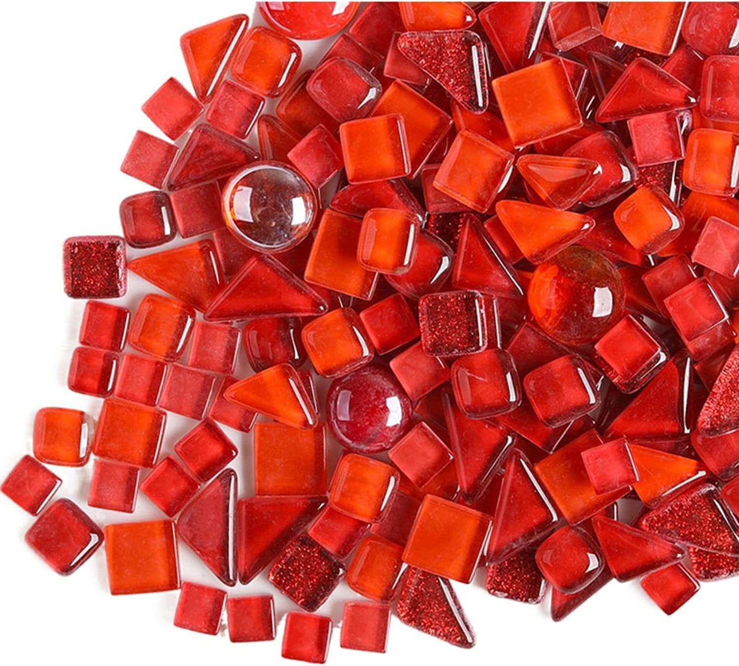 1.1 LB Irregular Crystal Mosaic Tiles,Small Particle Color Decal Crystal Glas…