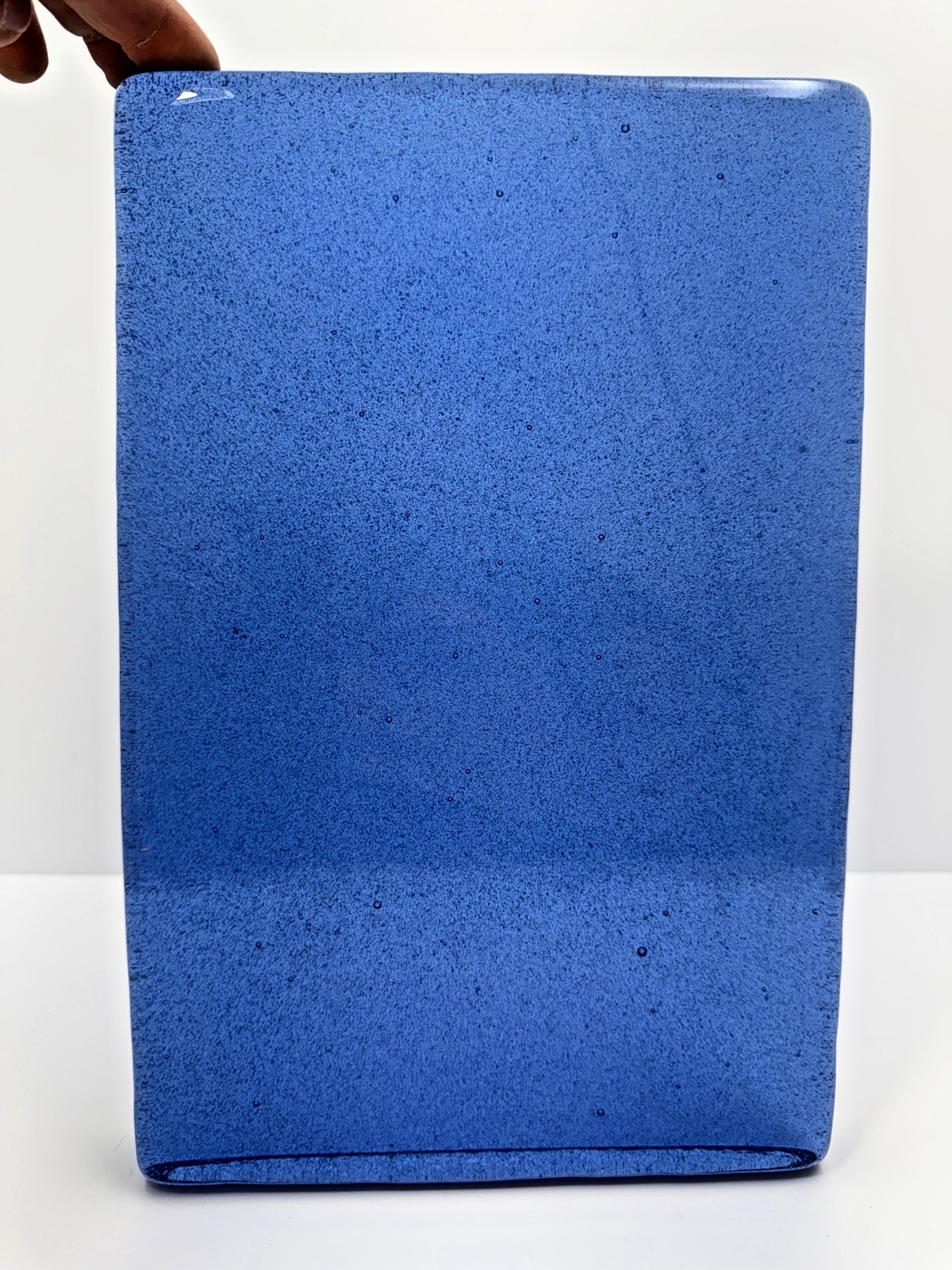 BLENKO Dalle De Verre Medium Blue 12×8 Hand-Cast Architectural Glass Slab Tile