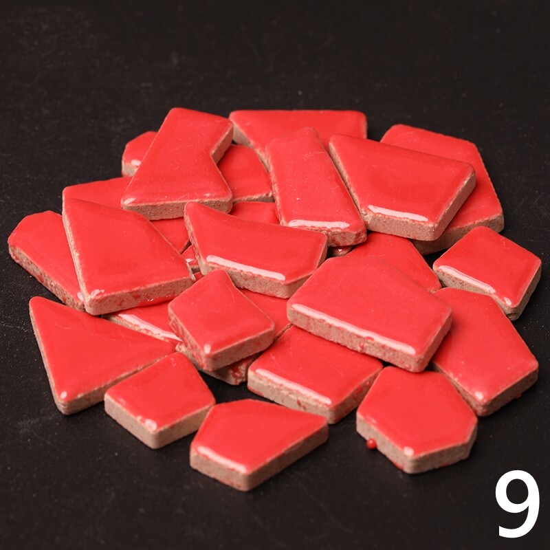 200g Asymmetrical Ceramic Mosaic Tiles DIY for Artwork Craft Home Decoration