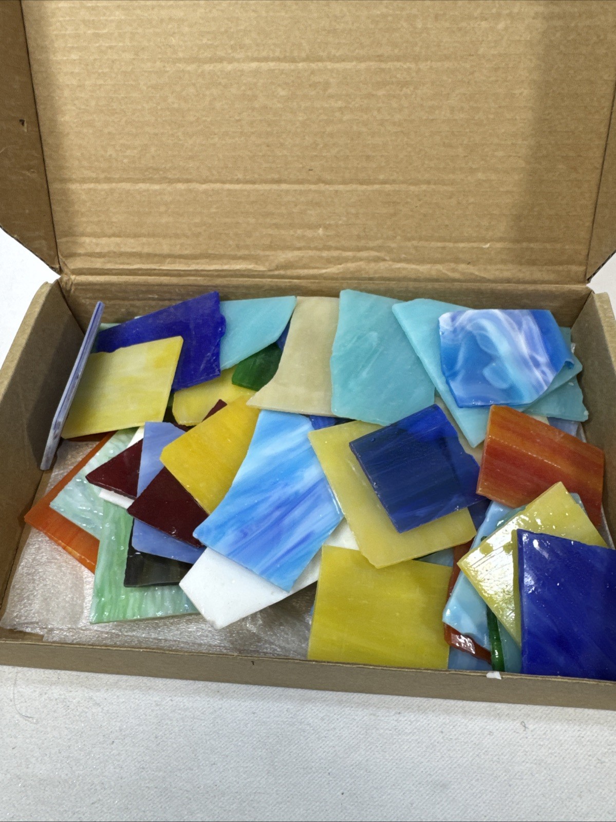 Lanyani Ceramic Mosaic Tile Pieces -over 70 -Mixed Colors – Mixed Sizes 2 Lb