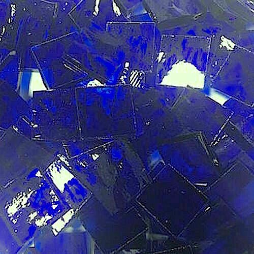 1/2″ ROYAL BLUE Stained Glass Mosaic Tiles (100 PIECES)