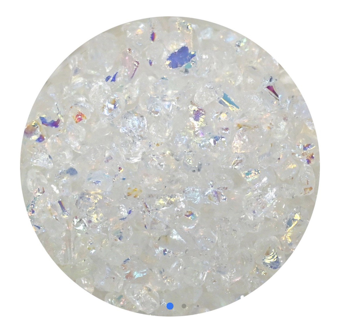 DichroMagic 3oz Course Dichroic Glass Frit Rainbow on Clear 90 COE