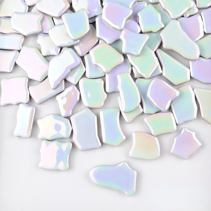 200g DIY Ceramic Mosaic Bulk Tiles Kit Mixed Shapes Supplies Art Craft Decor