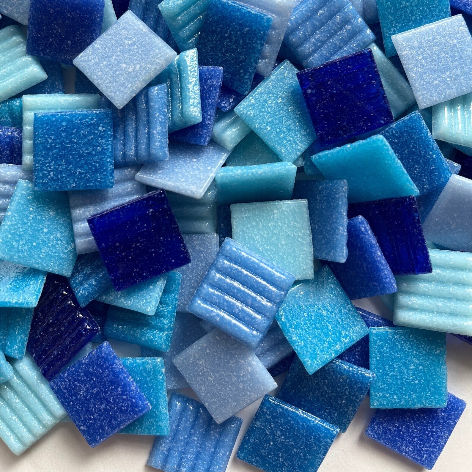 Mosaic Tiles for Crafts – 20x20mm Vitreous Glass Tiles – 1 lb – 150 tiles