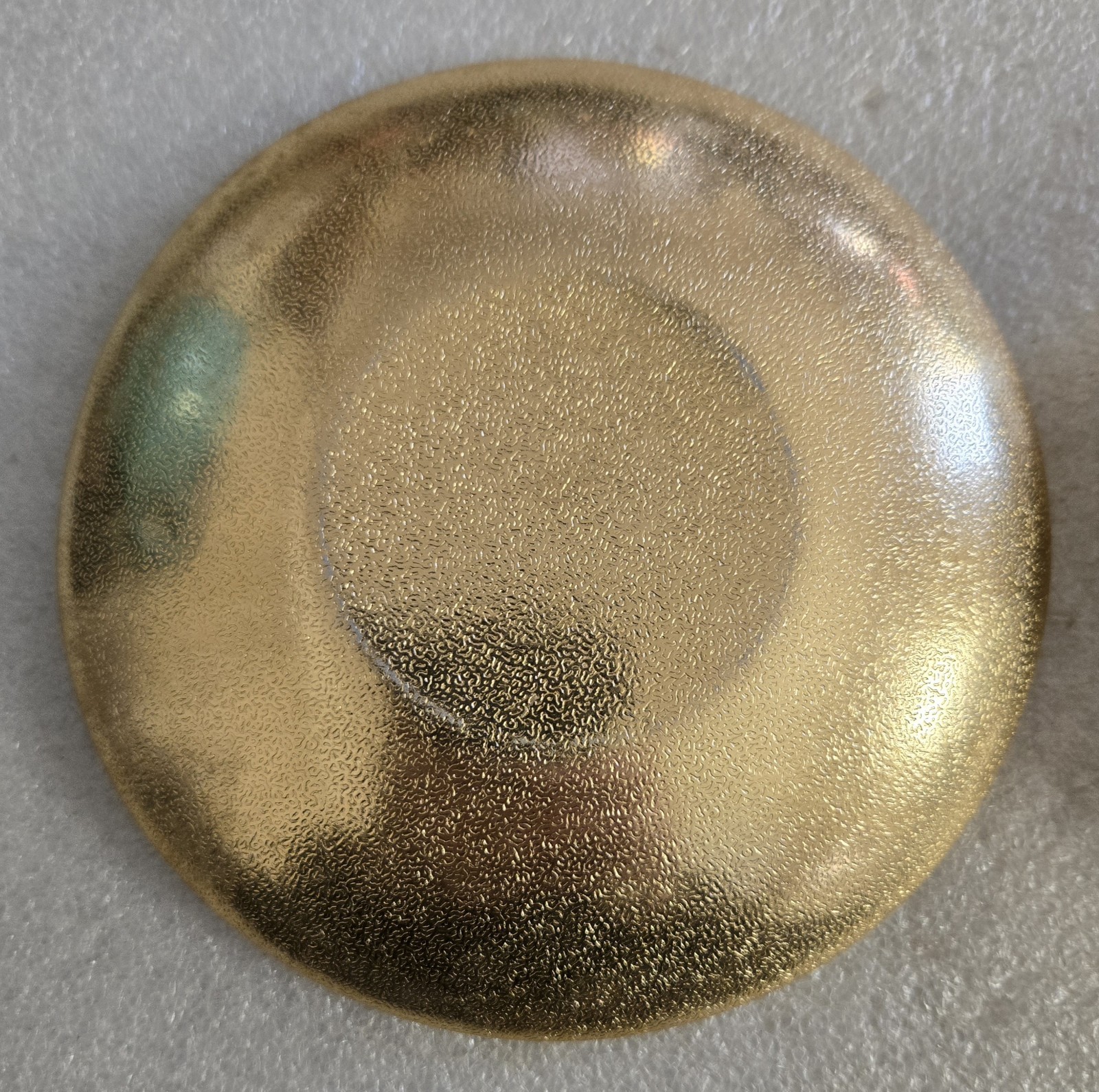 Vintage Round Mid Century Mosaic Tile Gold Aluminum
