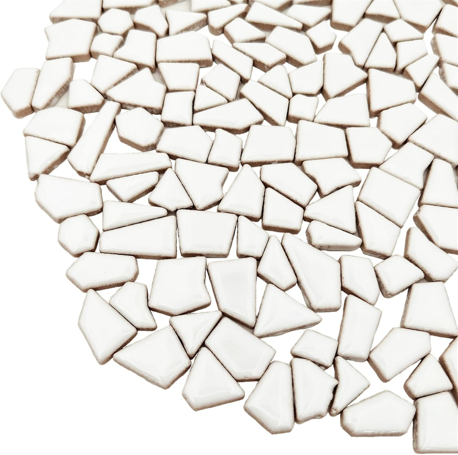 200G Ceramic Mosaic Tiles for Crafts,Irregular Stained Ceramic 0.2″X0.8″ Porcela