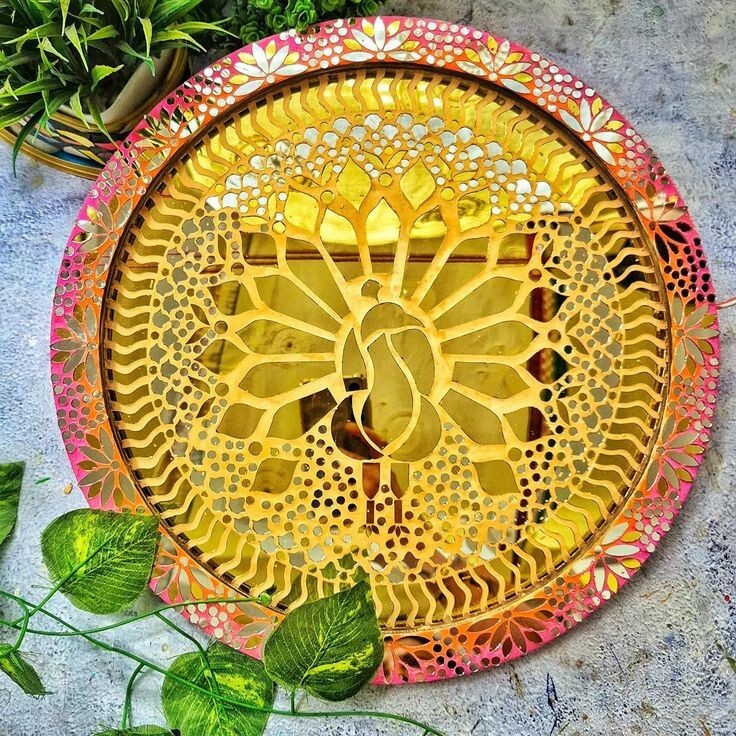 900+pices glassmirror Mosaics Decorative Mirror & Art Supplies – Mandala art