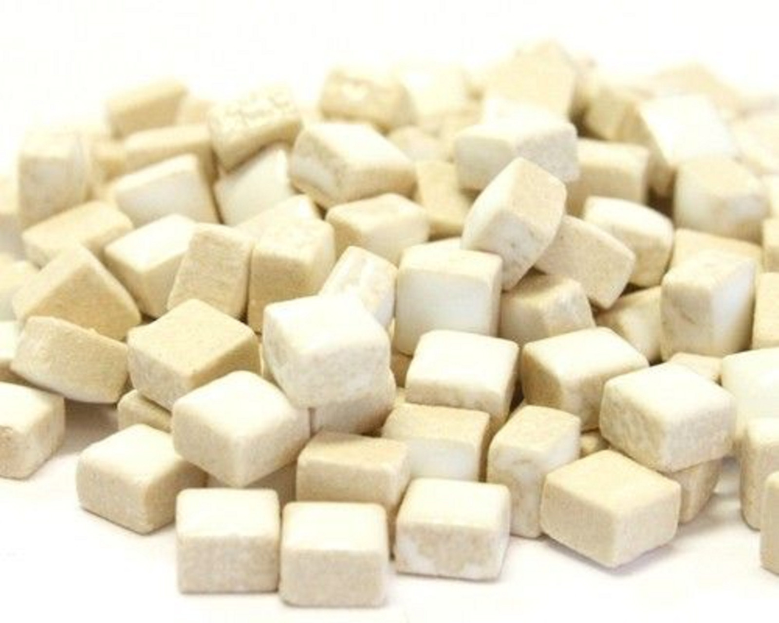 5 mm White Ceramic Mosaic Micro Tiny Tiles – 1 oz bag – 200 +/- Tiles