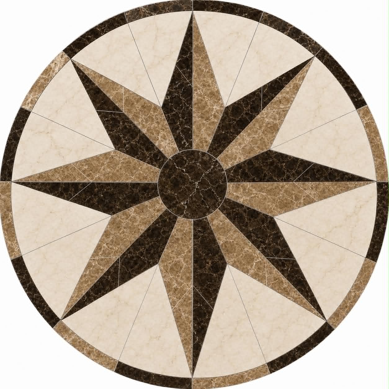 Floor Marble Medallion Luxury-5198