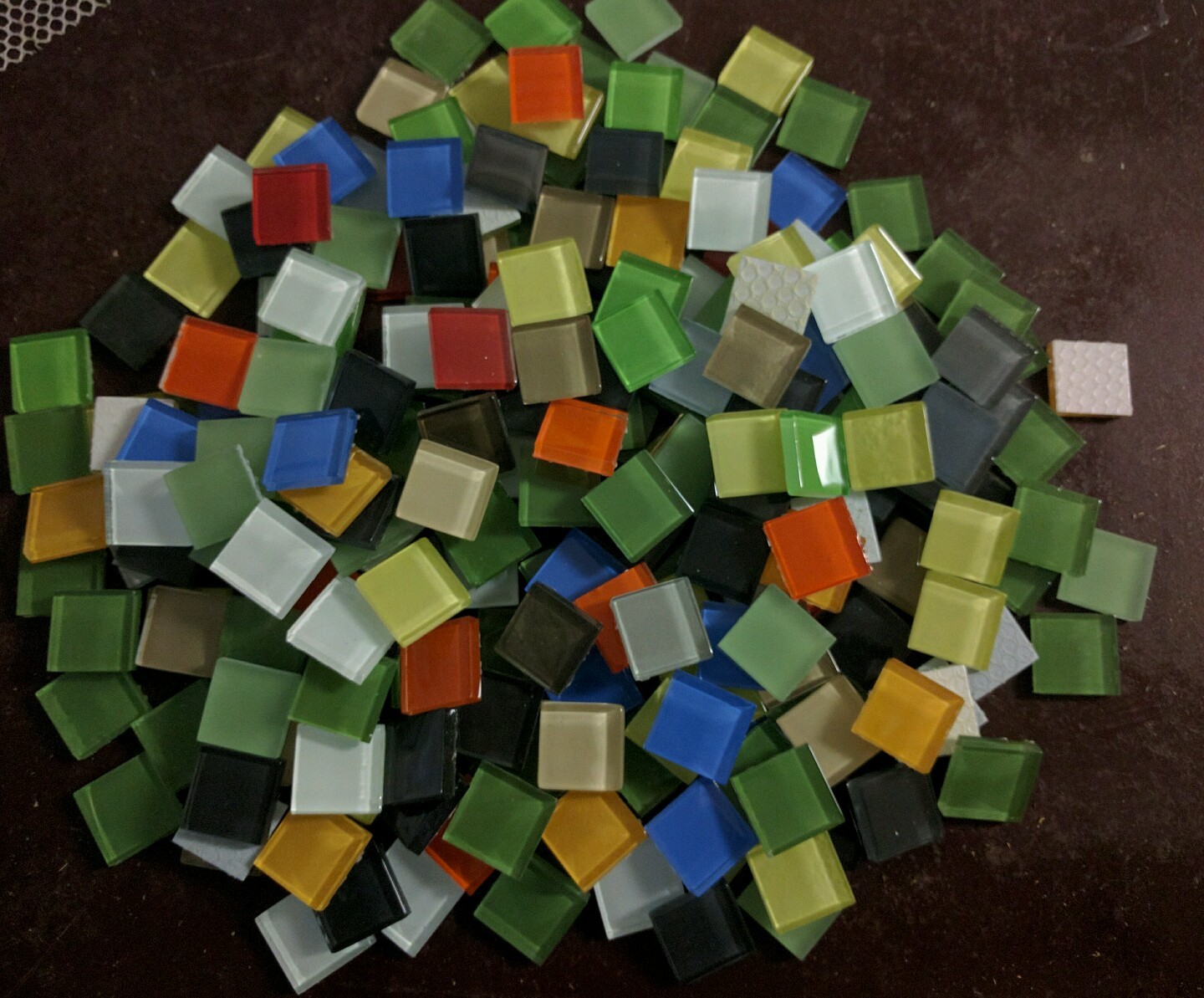 Loose mosaic craft tiles Mixed Color About 250 tiles per bag