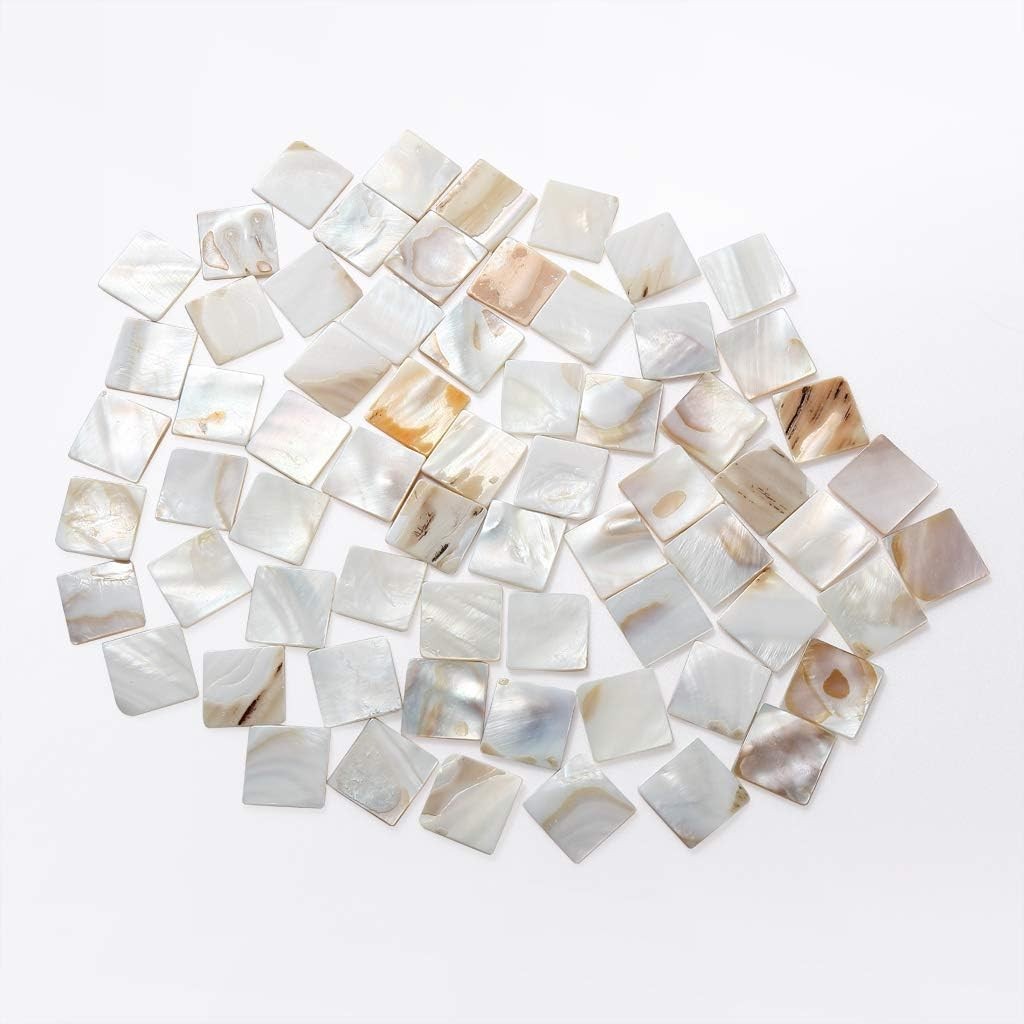 Natural Beige Mother of Pearl Mosaic Tiles – 350 Count for Stunning Crafts