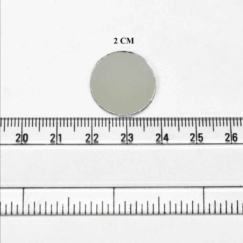 Mirrors Shisha Round for Embroidery Craft Purpose Mosaic Tiles Decor Art 2 CM