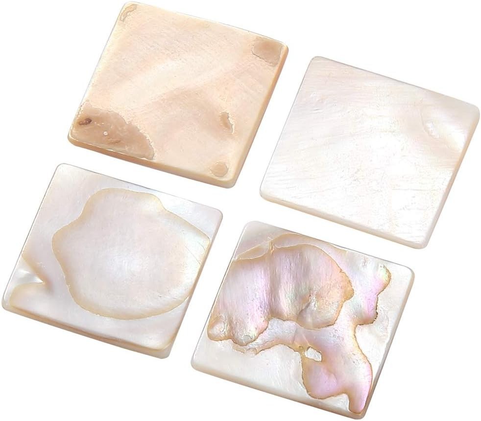 Natural Beige Mother of Pearl Mosaic Tiles – 350 Count for Stunning Crafts