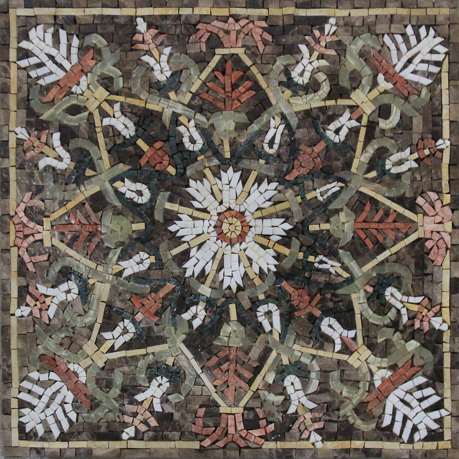 Beautiful Various Floral White Mosaic Art Home Decor Marble Mosaic