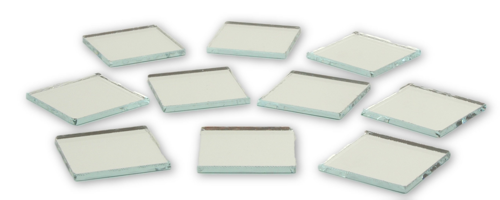 1 inch Small Mini Square Craft Mirror 25 Pieces Mirror Mosaic Tiles
