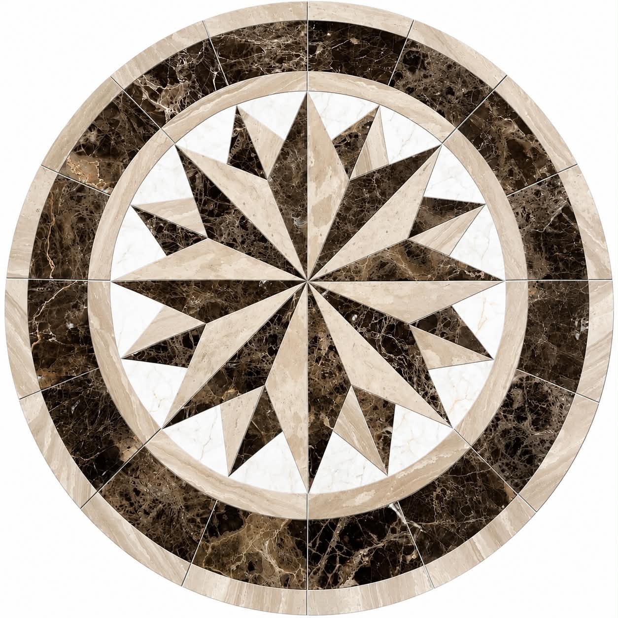 Floor Marble Medallion Luxury-6229