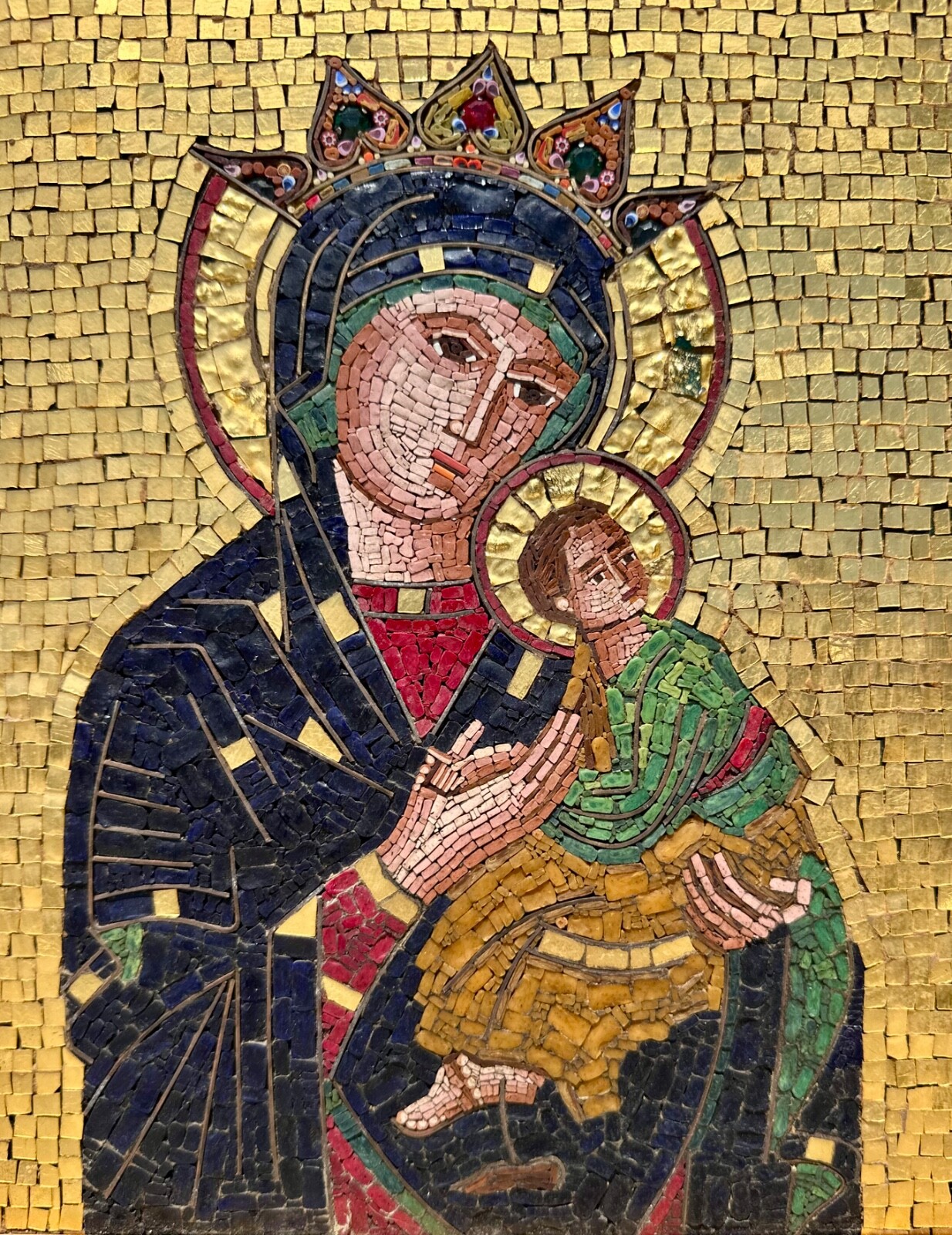 Large Micro-Mosaic panel G. Cinquegrana Studio del Mosaico, Vatican 20th C.
