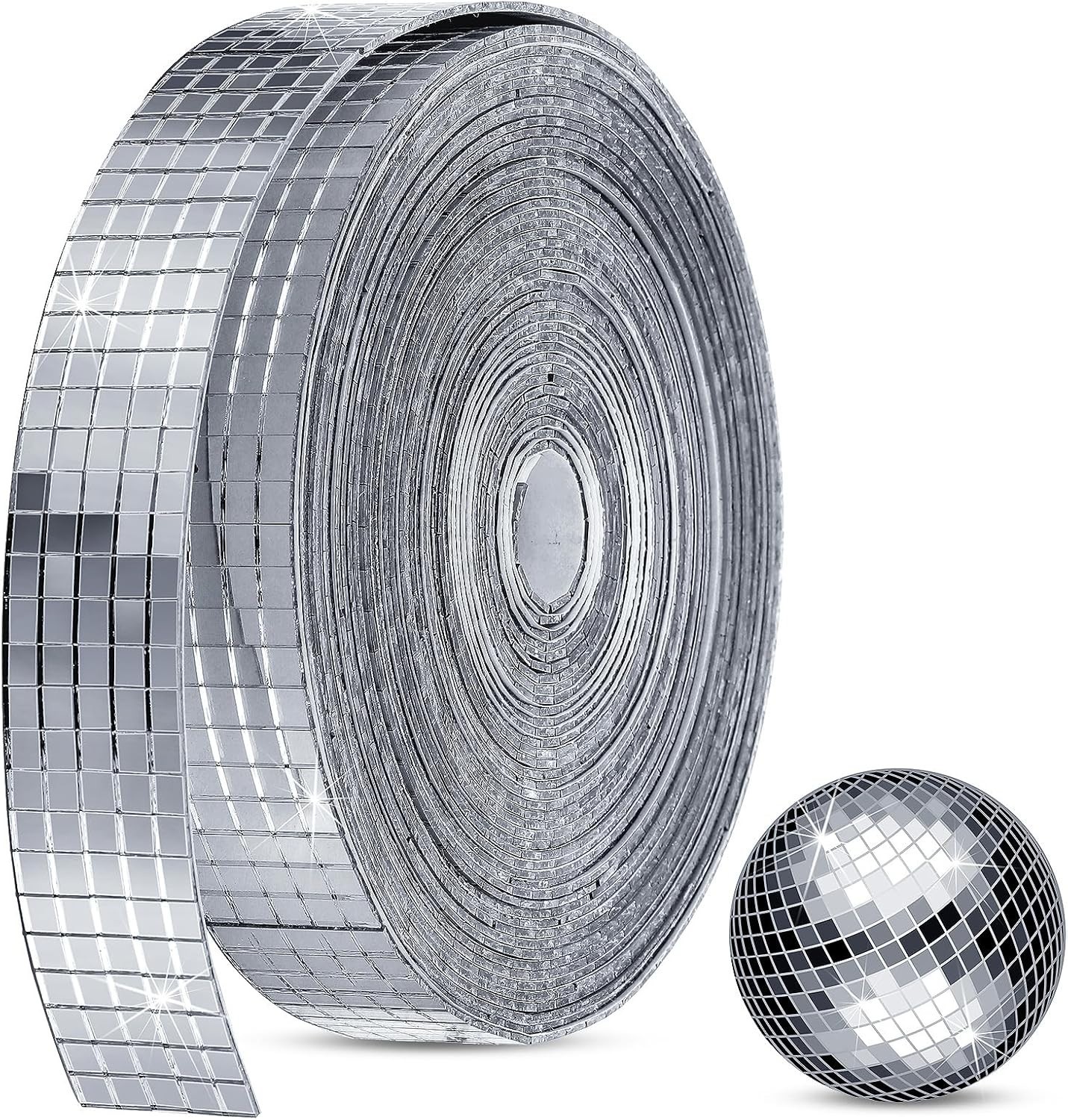 3000 Pcs Disco Ball Mirror Tiles Self Adhesive for Crafts 5 X 5 Mm Small Disco T