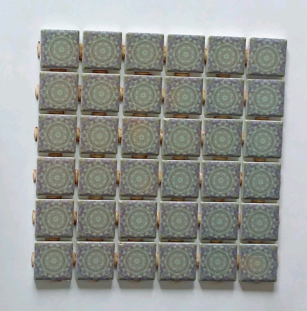 Mosaic Tile – 36/1 Inch Square Pieces-Craft- Teal