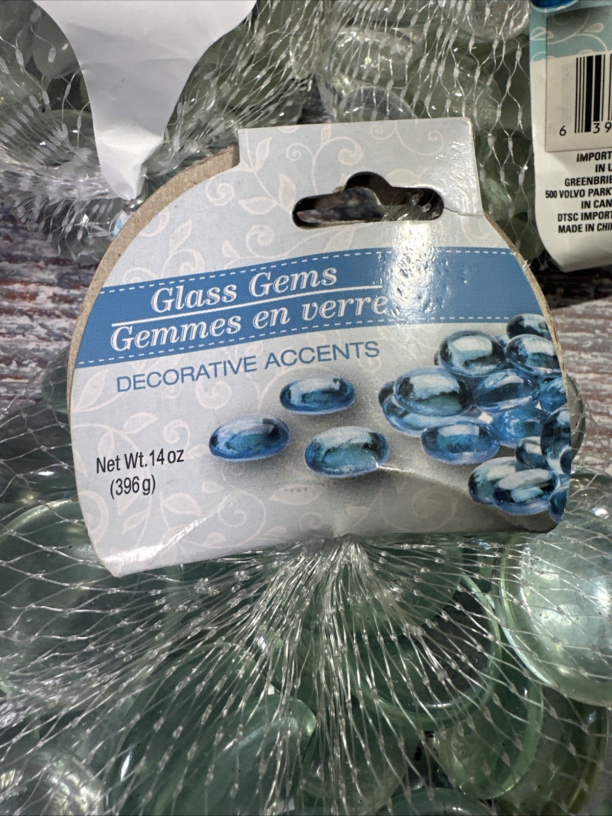 CLEAR Glass Gems Decorative Accents- Bundle Of 3 Packs 2.5lbs