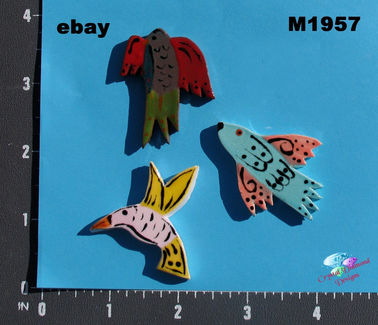BIRDS – CERAMIC MOSAIC TILES for your project ( Pick you Group ) #7
