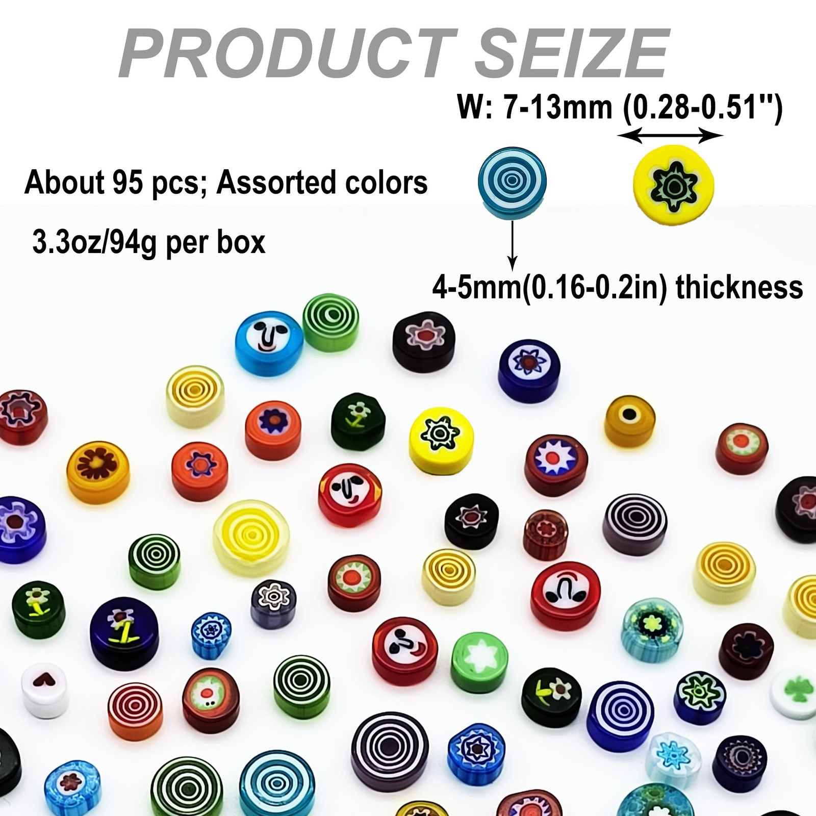 Flat Glass Millefiori for Mosaic Making Supplies, Mosaic Tiles for Crafts wit…