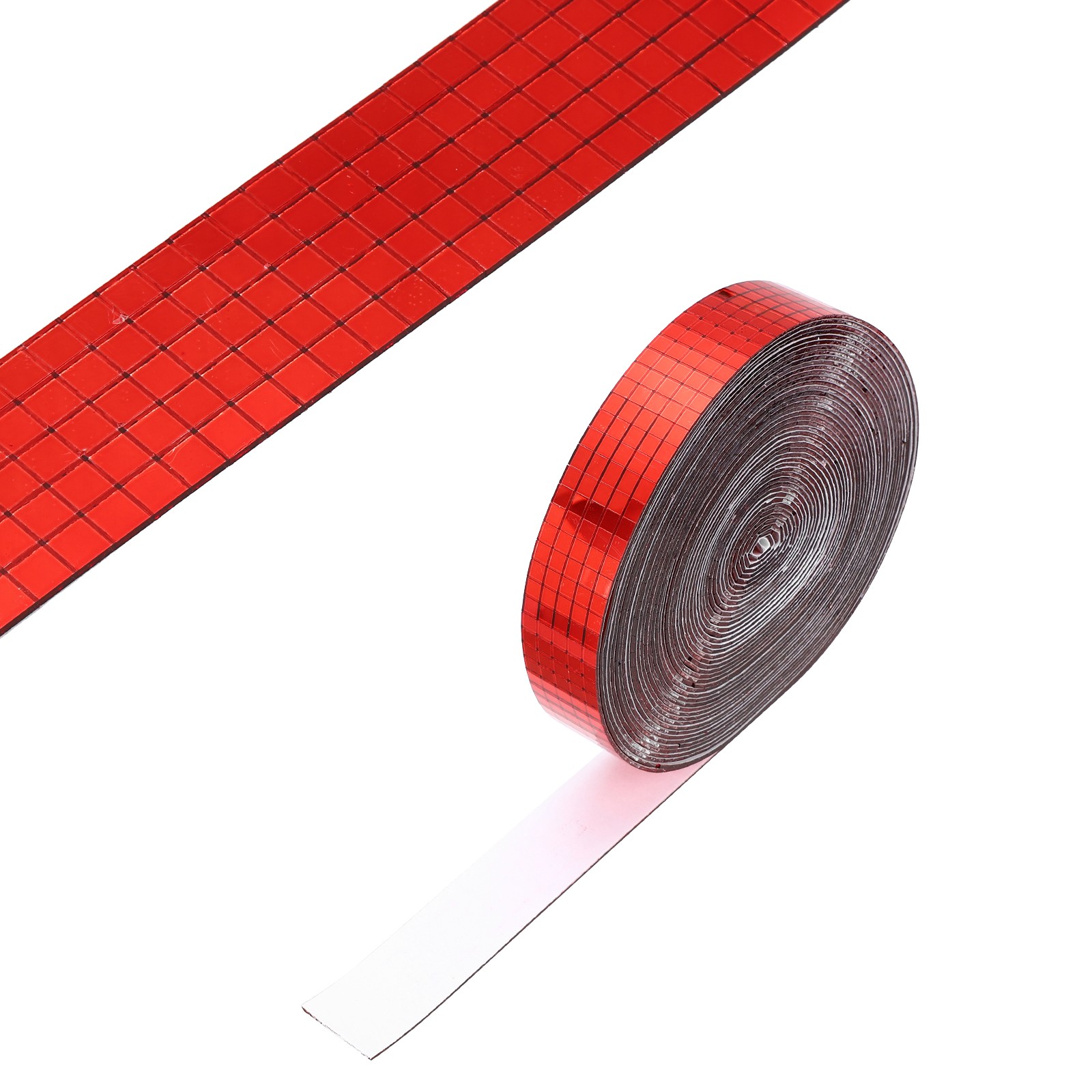 5x5mm Self Adhesive Mirrors Mosaic Tiles 10000Pcs, Mosaic Sticker Red