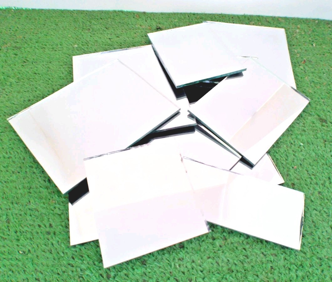 Small Random Craft Mirrors Scrap And Cut Off Pieces Mosaic Tiles By the Pound