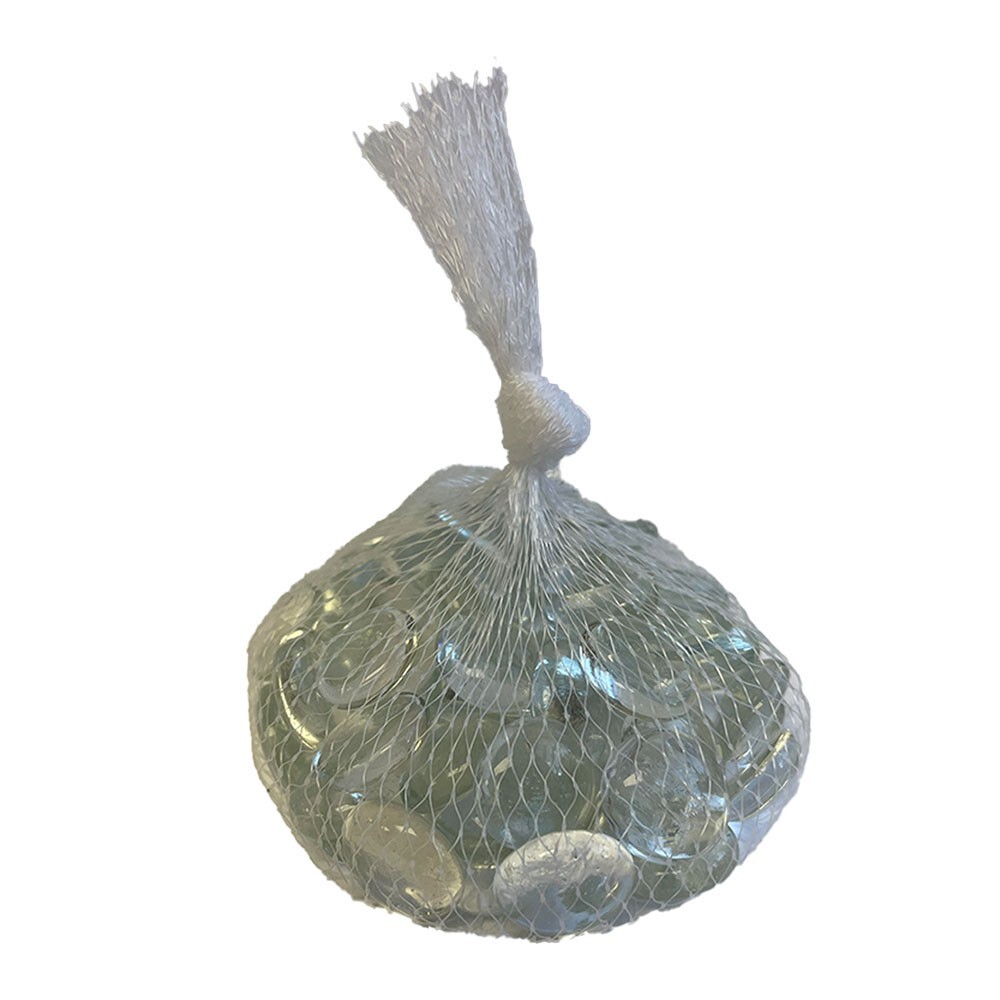 Clear Glass Nuggets – 12oz bag – Flat Glass Gems/Beads – For Glass Projects