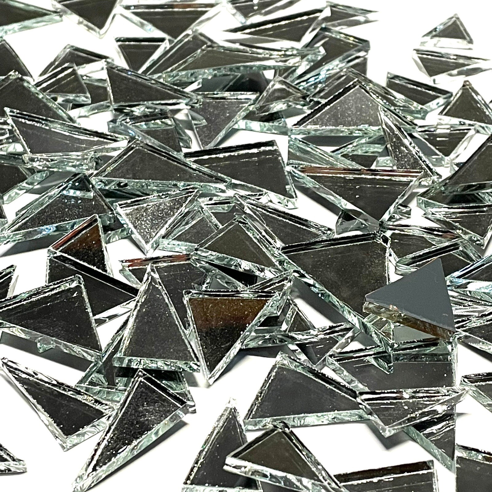 Mirror Glass Mosaic Triangles