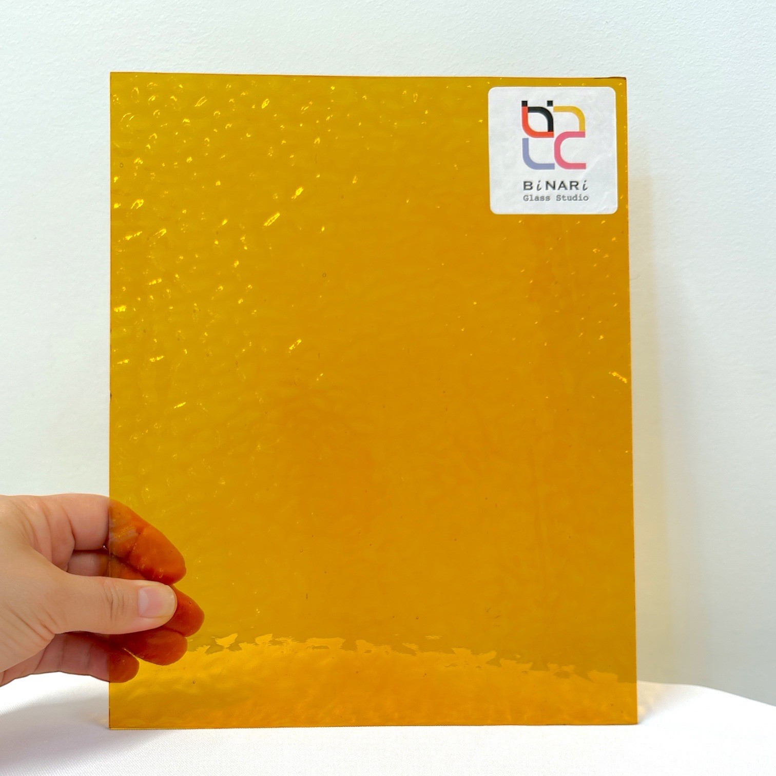 2 Pack Butterscotch English Muffle Stained Glass – Vintage Ripple Texture