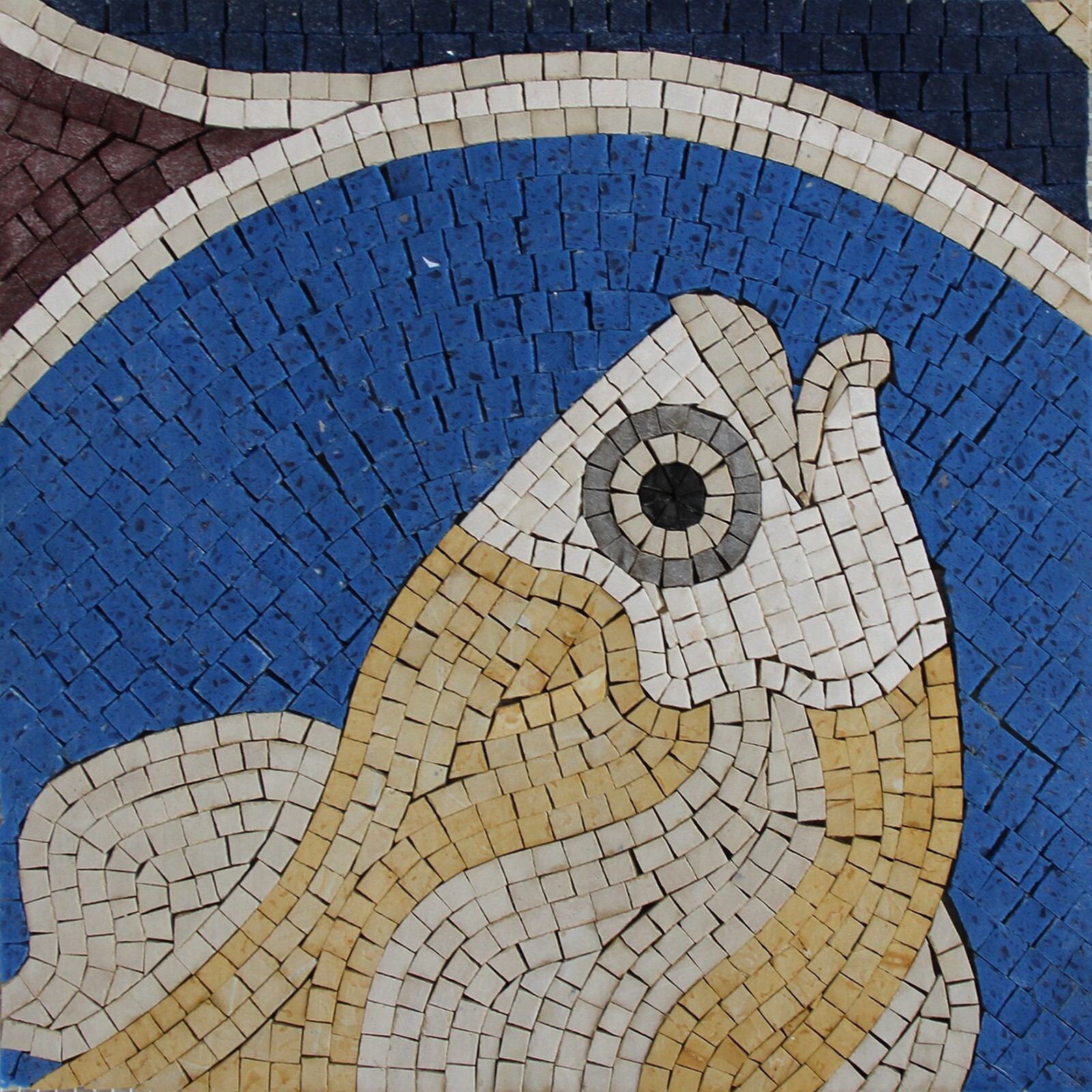Garden and Pool Mosaic Fish Marble Tiles Natural Stone