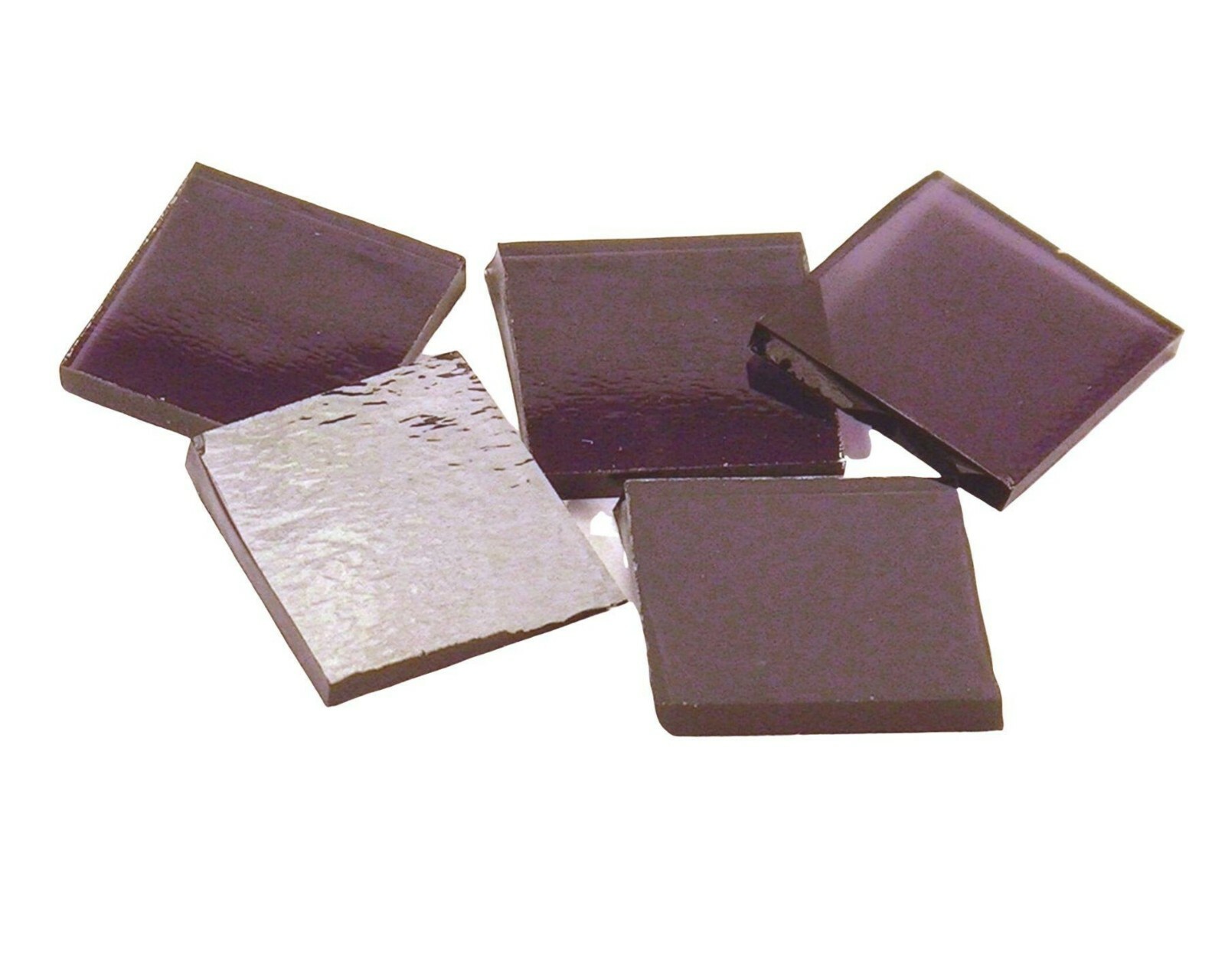 Grape Purple Cathedral Squares | Fusible 96 | Cut Mosaic Glass Tile Shapes