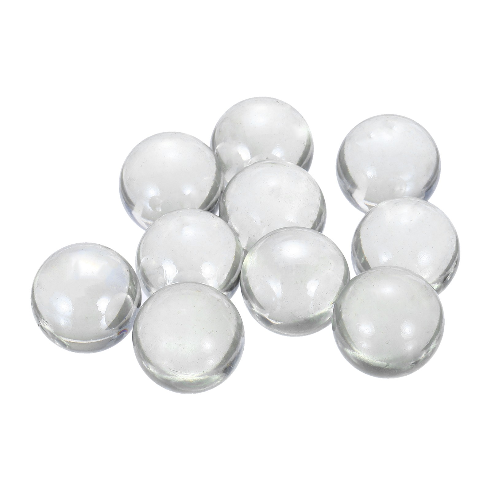 10 x Glass Beads Glass Gemstone Clear 0.46lbs Glass Pebbles