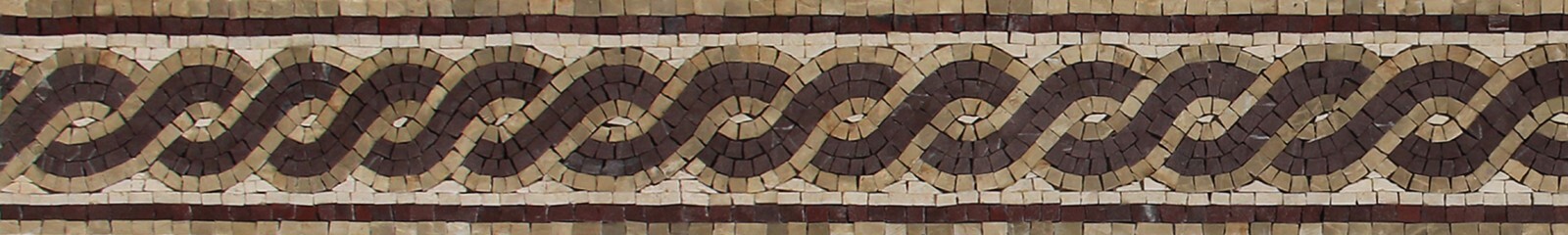 Mosaic Marble Entangled Ropes BORDER Art Design 73×6 Inches