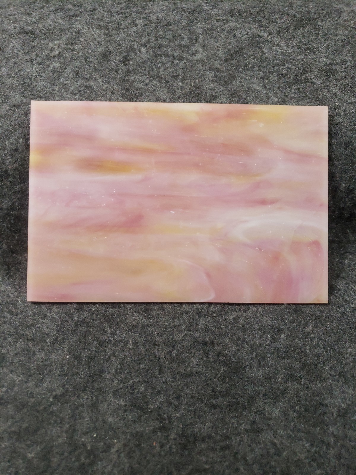 Stained Glass Sheet Mosaic Tile 5.9 Inch x 3.9 Inch Pink Stained Glass… (C7B1)