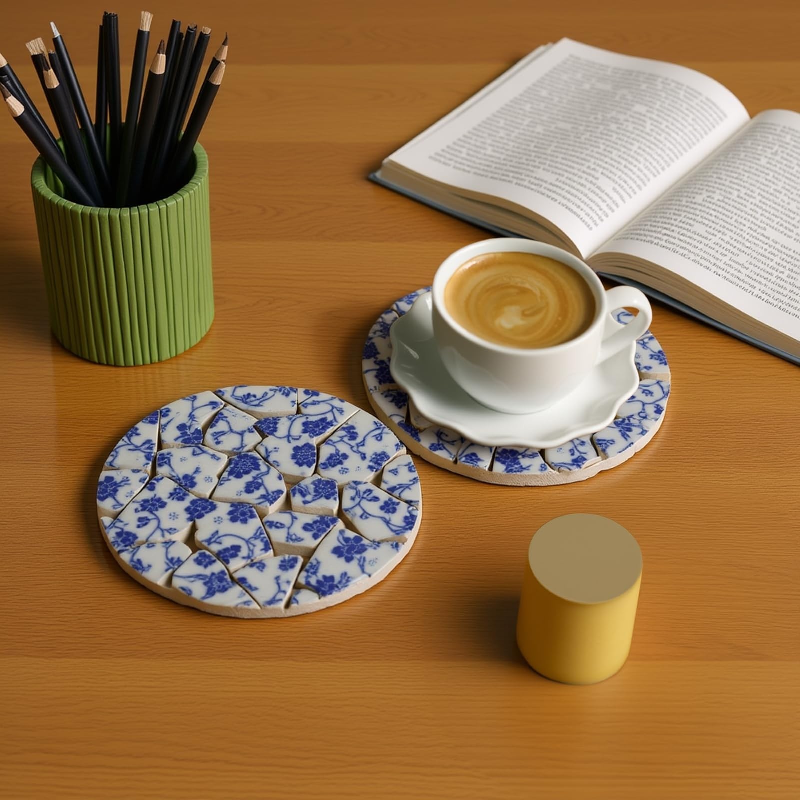 ZAVOOS Ceramic Mosaic Tiles, 2.2 Lb Irregular Glazed Small, Multicolor