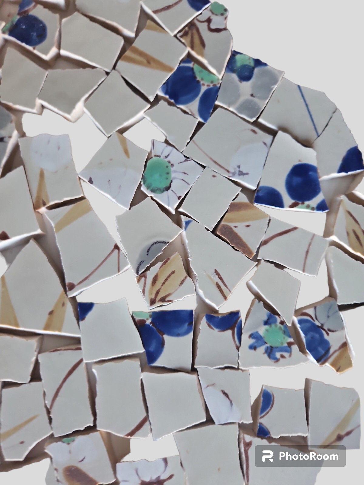 Hand-cut Broken Stoneware China For Mosaic Crafts