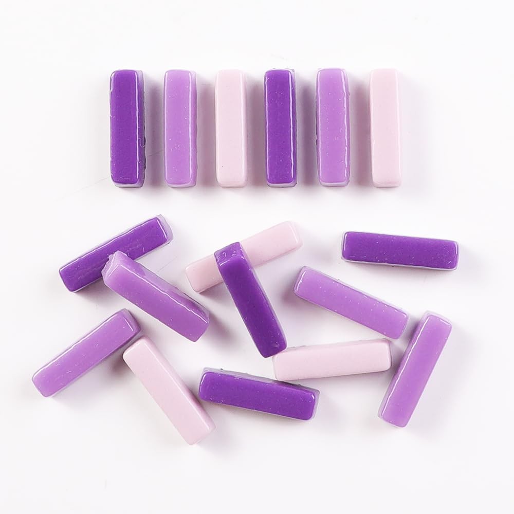 1 LB 5x20mm Glass Strips Mosaic Tiles for Home Decoration, Mini Recycled Glas…
