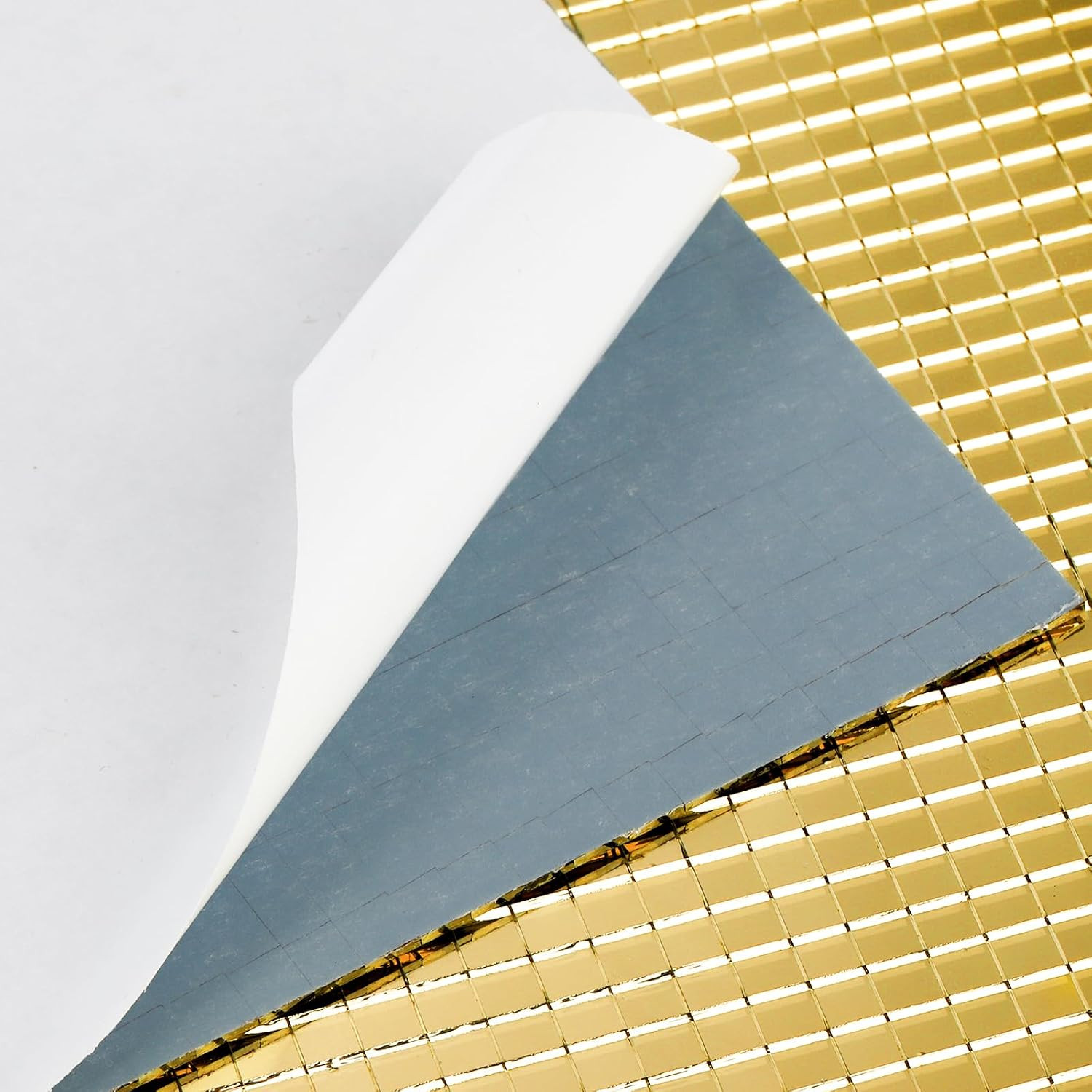 36000 Gold Self Adhesive Mirror Mosaic Tiles 5x5mm Glass Squares for Crafts
