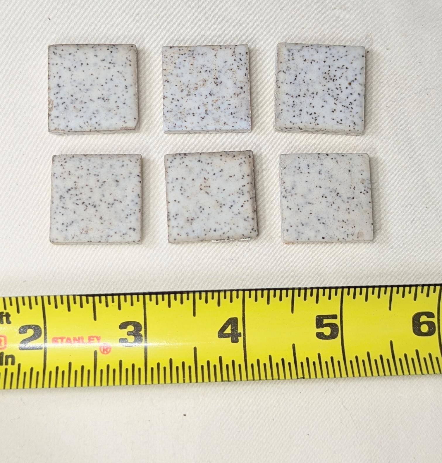 50’s-60’s MCM Vintage 285 Mini Speckled Square Tiles MID CENTURY MODERN CERAMICS