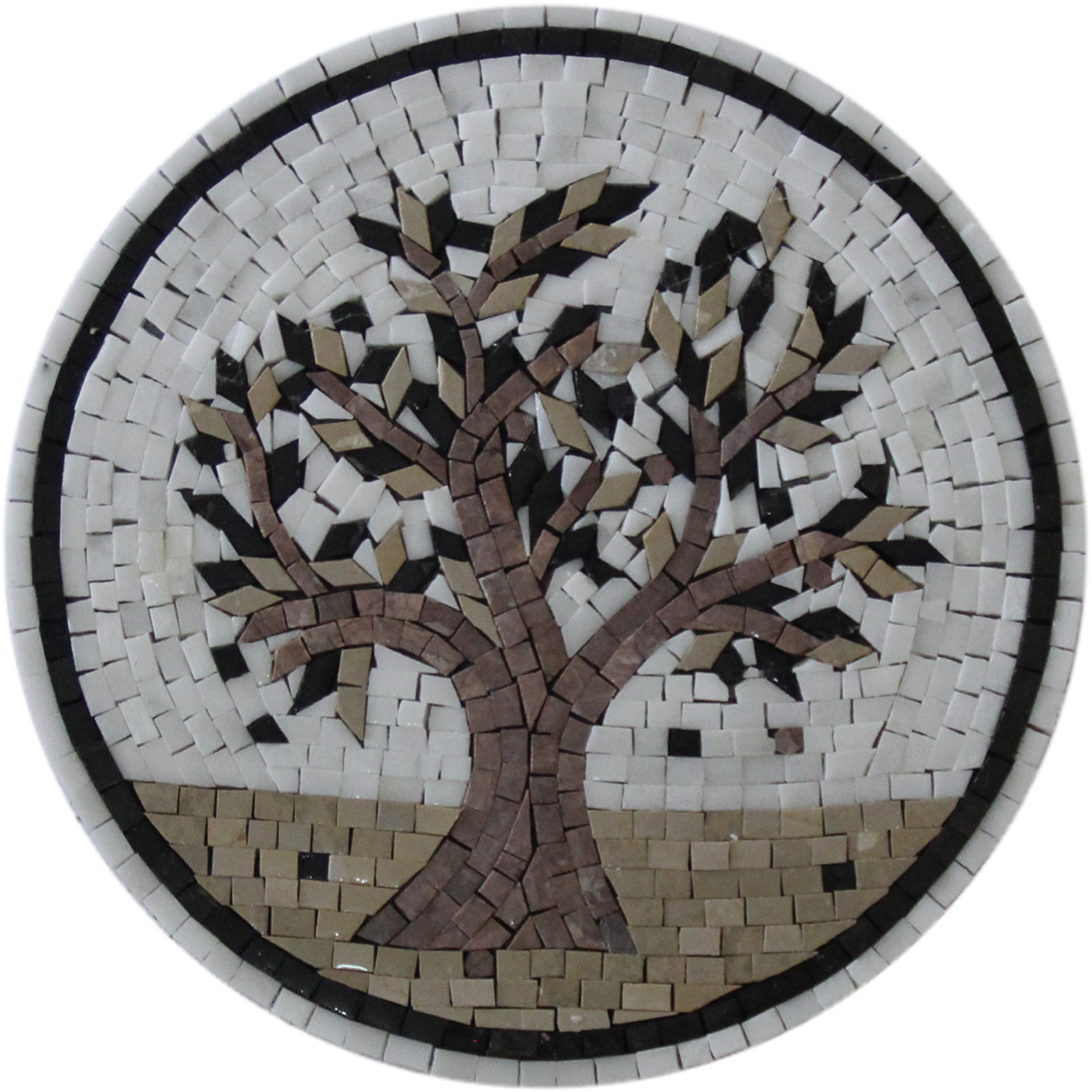 Tree of Life Mosaic of Natural Marble Tile
