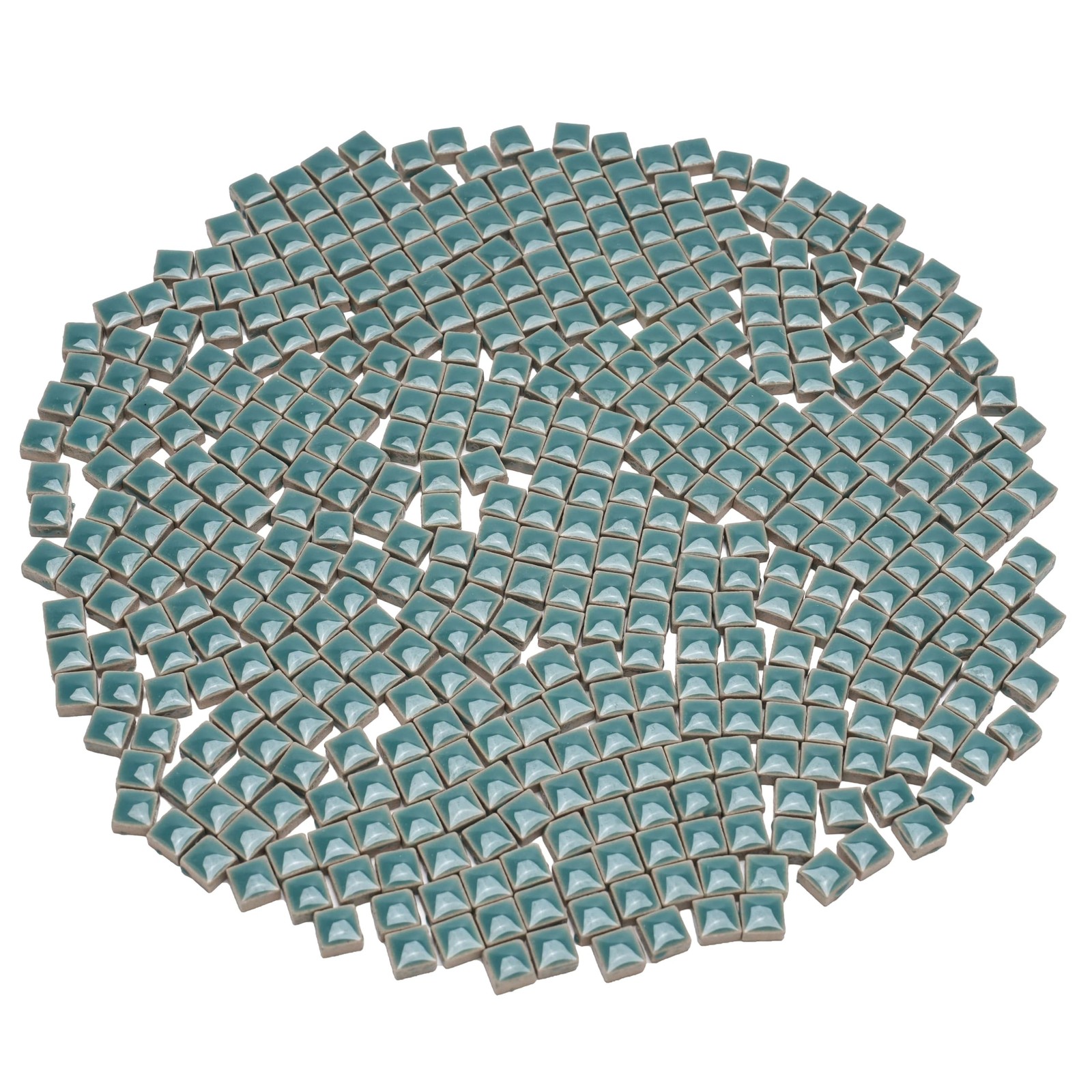 Samjobroad Mosaic Tiles 10mm 1lb Deep Teal
