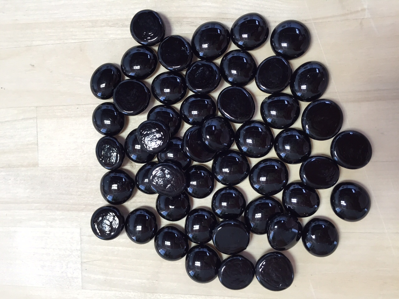 M BLACK Glass Gems, Marbles, Nuggets, Pebbles, Mosaic