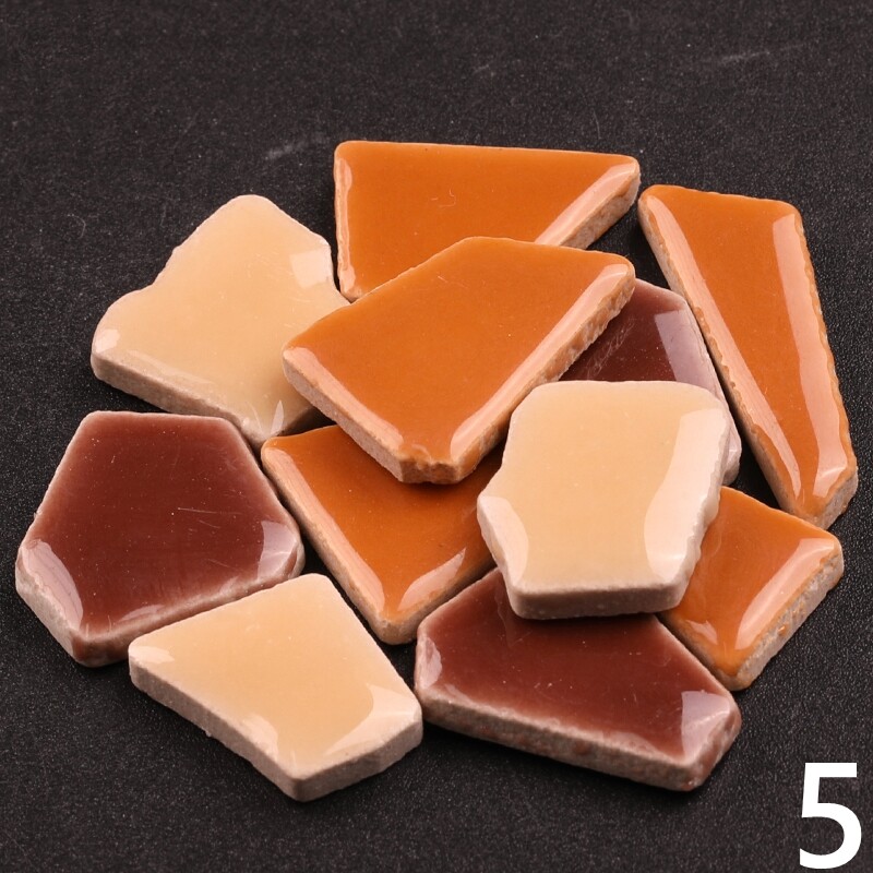 200g Asymmetrical Ceramic Mosaic Tiles DIY for Artwork Craft Home Decoration