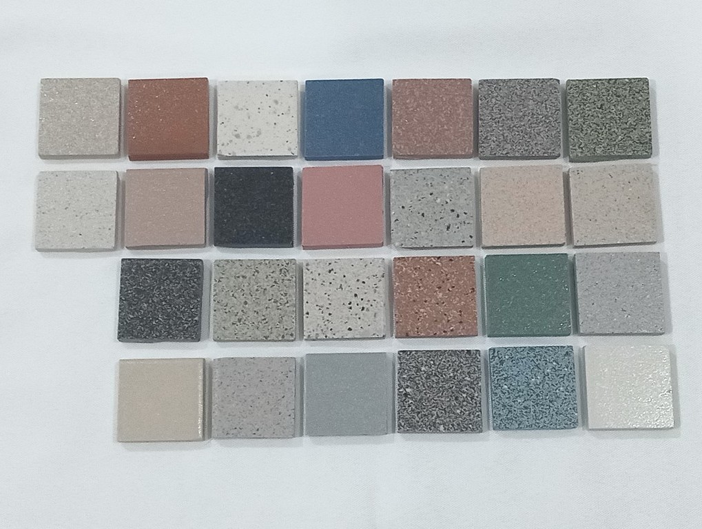 26-Mixed Square Cut Porcelain Tiles Mosaic Mixed Colors