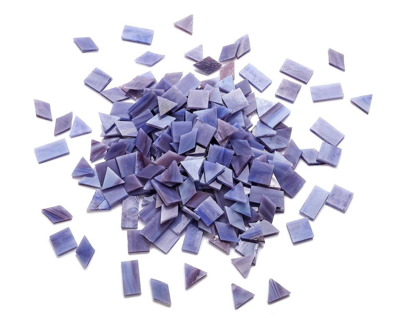 Glass Mosaic Tiles for Art Crafts, 4 Shapes Mixed Colorful Glass Tiles Tiffan…
