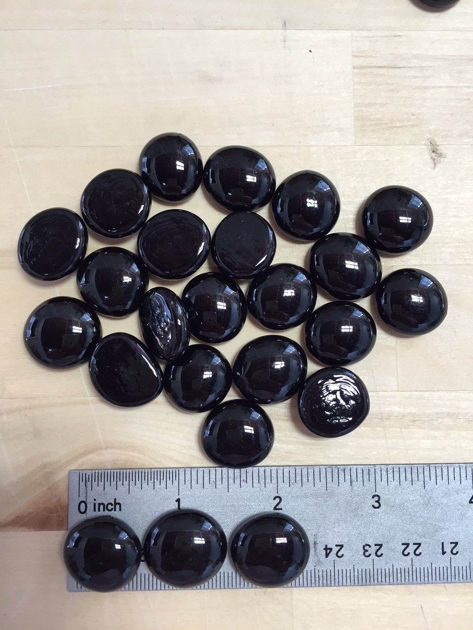 M BLACK Glass Gems, Marbles, Nuggets, Pebbles, Mosaic