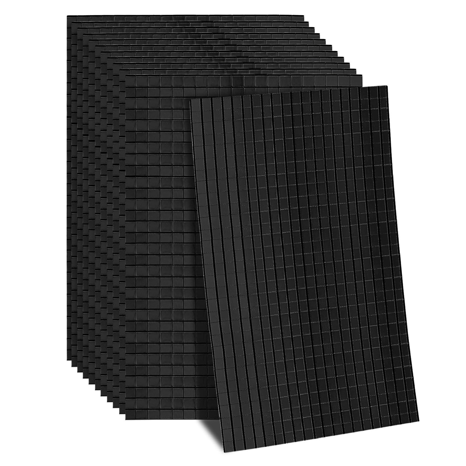 MECCANIXITY 14400 PCS Glass Mirrors Disco Ball Tiles Self-Adhesive Black