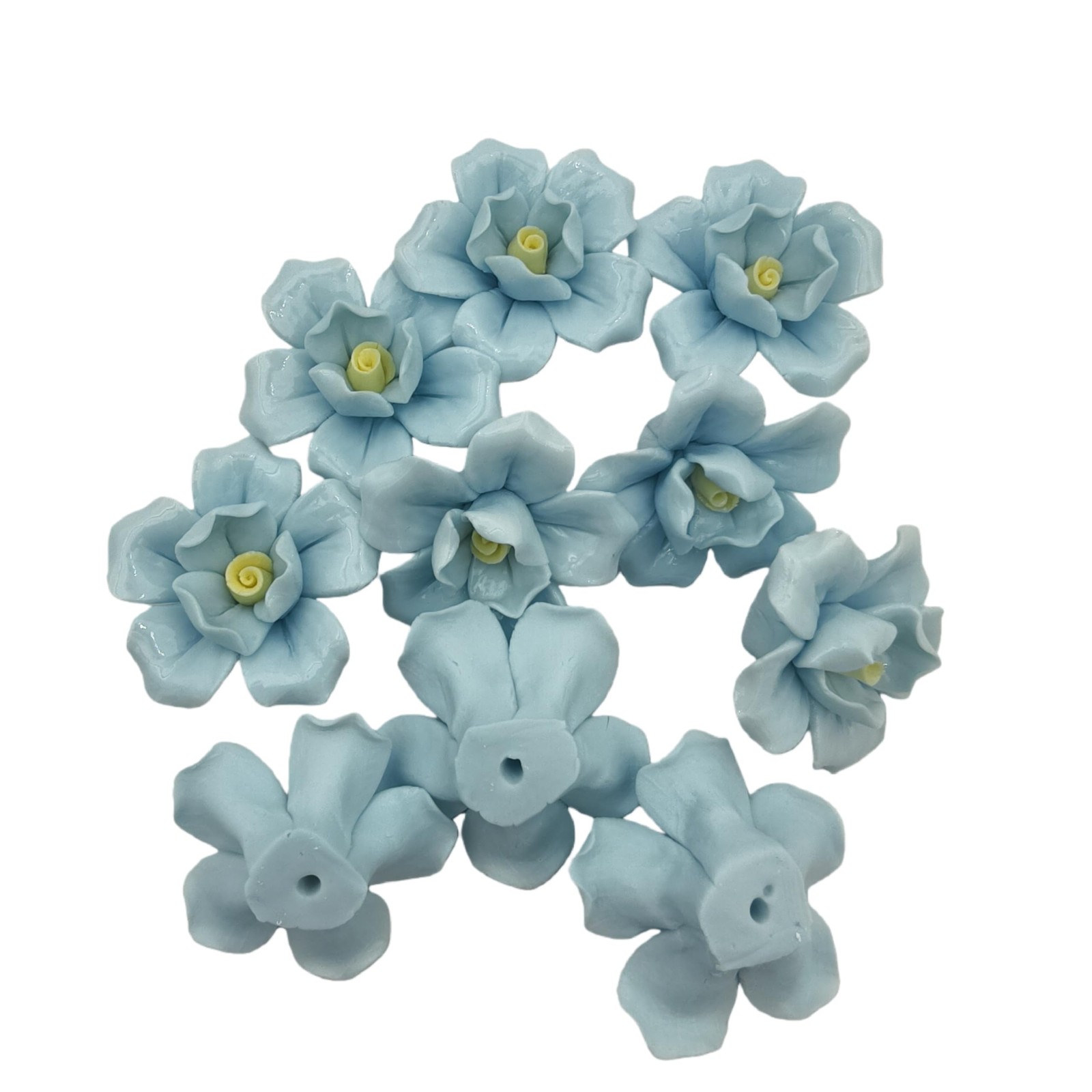10PCS 3D Flower Ceramics Mosaic Tiles,DIY Making Creative Ceramic Mosaic Tile…
